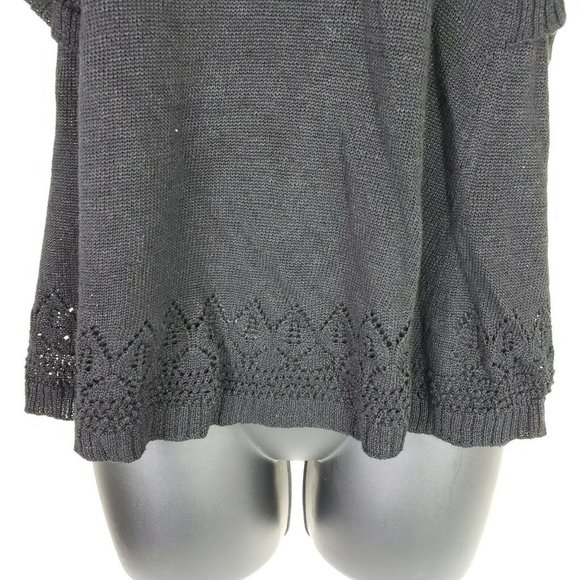 Anthropologie Meadow Rue Sweater Small Black - Picture 3 of 9